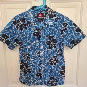 Boys Quicksilver Hawaiian Style Shirt